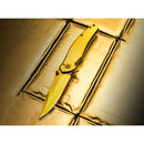 Couteau de poche pliant doigt Boker Gold en acier inoxydable anodisé 440A linerlock