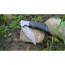 Couteau de poche BOKER Gray Eminence pliant compact manche micarta noir acier 440A