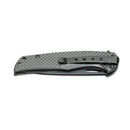 Couteau de poche pliant BOKER Black Carbon 440A manche en fibre de carbone acier inoxydable