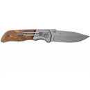Boker Brand Forest Ranger pocket knife folding wooden handle 7Cr17MoV steel - GoMilitar