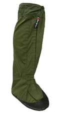 Green Berghaus Yeti waterproof Gore-Tex gaiter with rubber sole for winter hiking and rugged terrain protection