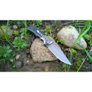 Couteau de poche BOKER Gray Eminence pliant compact manche micarta noir acier 440A
