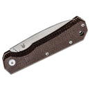 Fox Knives Brand CIOL folding knife Micarta steel 440C satin coated leather sheath - GoMilitar