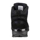 Rear view of black MIL-TEC SQUAD mid-calf suede boot with rugged sole and padded ankle support.