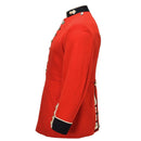 Veste formelle militaire britannique originale boutons dorés sans épaulettes rouge