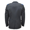 Veste formelle militaire suisse originale vintage 4 poches Design gris foncé
