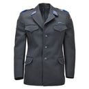 Veste formelle militaire suisse originale vintage 4 poches Design gris foncé