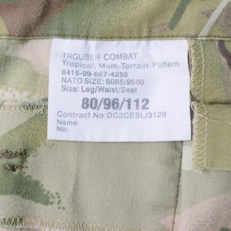 Véritable short de combat militaire MTP camouflage de l'armée britannique bermuda militaire