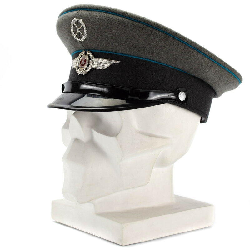 Casquette à visière originale de l'armée NVA d'Allemagne de l'Est, chapeau à visière militaire des forces aériennes NEUF