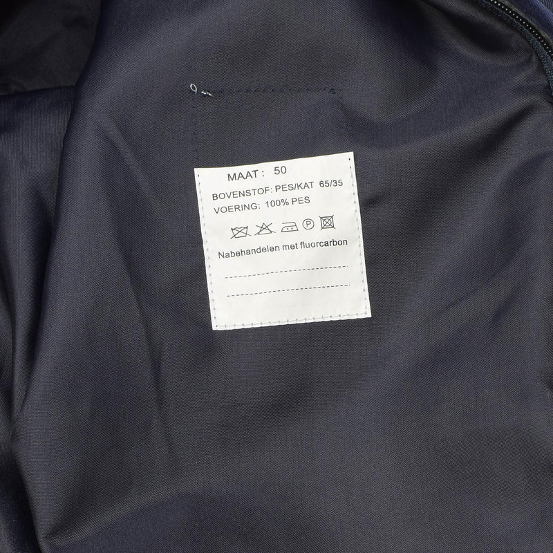 Imperméable pour homme d'origine néerlandaise, doublure matelassée, trench-coat bleu uni