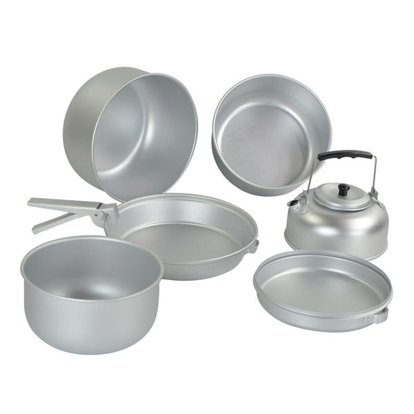 Batterie de cuisine de camping MIL-TEC ensemble de cuisine de camping en plein air casserole bouilloire ensemble en aluminium