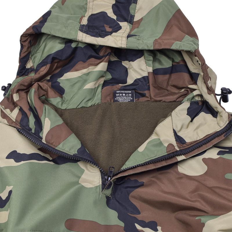 Veste de combat militaire allemande MIL-TEC coupe-vent d'hiver avec capuche doublée NEUF