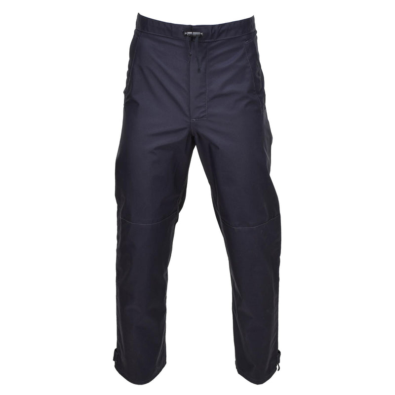 Pantalon de pluie authentique de la police britannique, pantalon d'extérieur imperméable pour temps humide bleu