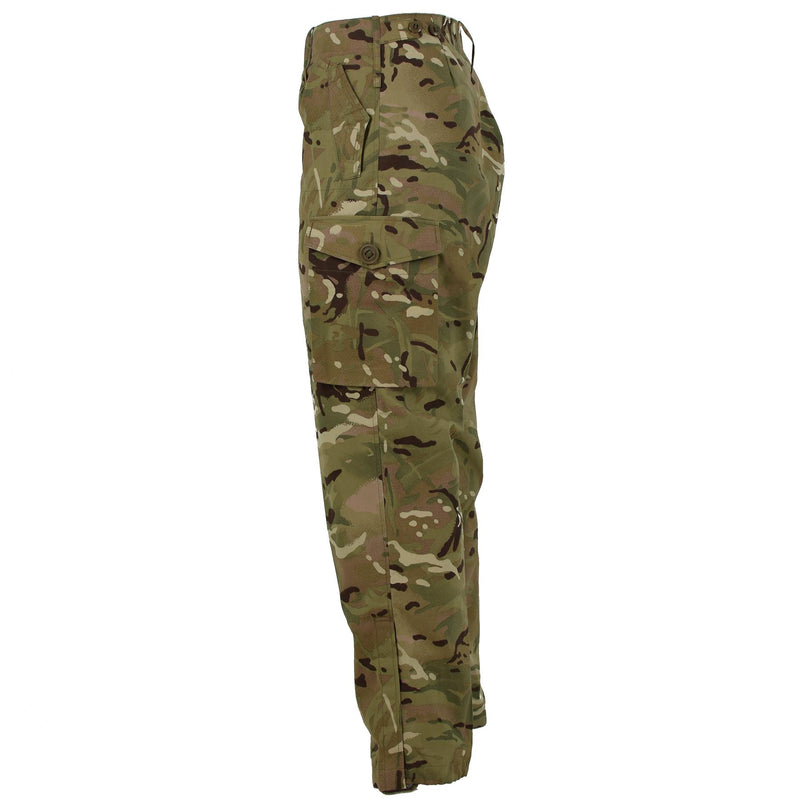 Pantalon de combat militaire MTP authentique de l'armée britannique pour troupes de campagne, coupe-vent
