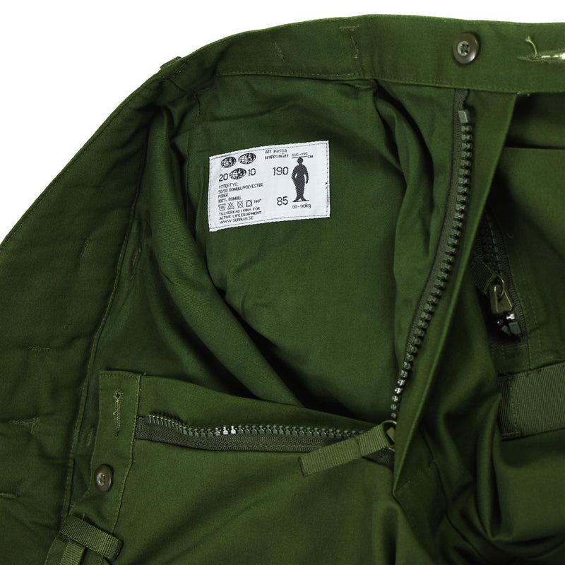 Pantalon de tanker thermique suédois authentique m90 Pantalon BDU olive avec bretelles NEUF
