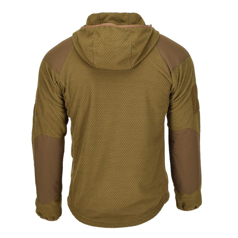 A. Blochl Veste style militaire à capuche polaire thermique renforcée coyote NEUF