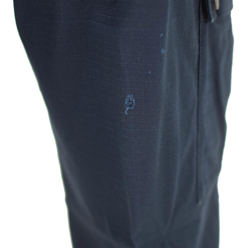 Pantalon de police britannique original, pantalon d'uniforme durable en ripstop bleu excédentaire