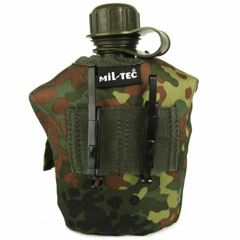 Bouteille d'eau M1 de style cantine de l'armée américaine avec couvercle et clips Alice de l'armée américaine