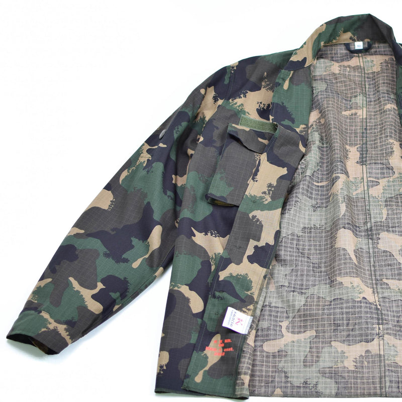 Véritable chemise de l'armée hongroise m90 camouflage 4 couleurs à manches longues militaire NEUF