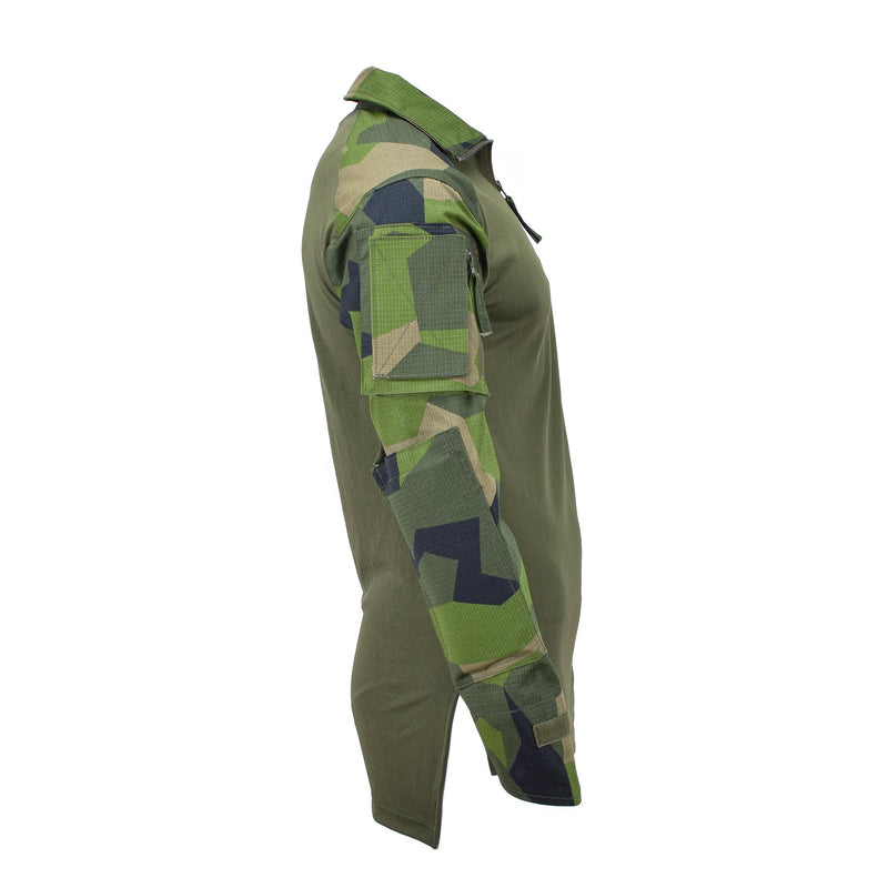 Chemises de combat de style militaire suédois de marque TACGEAR, sous-vêtements camouflage à éclats de terrain