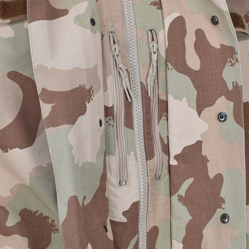 Veste de pluie originale de l'armée hongroise, camouflage de combat, imperméable, à capuche, pour le désert