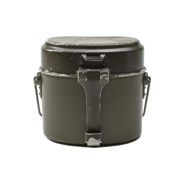Ensemble de cuisine de camping et de randonnée en aluminium d'origine autrichienne militaire