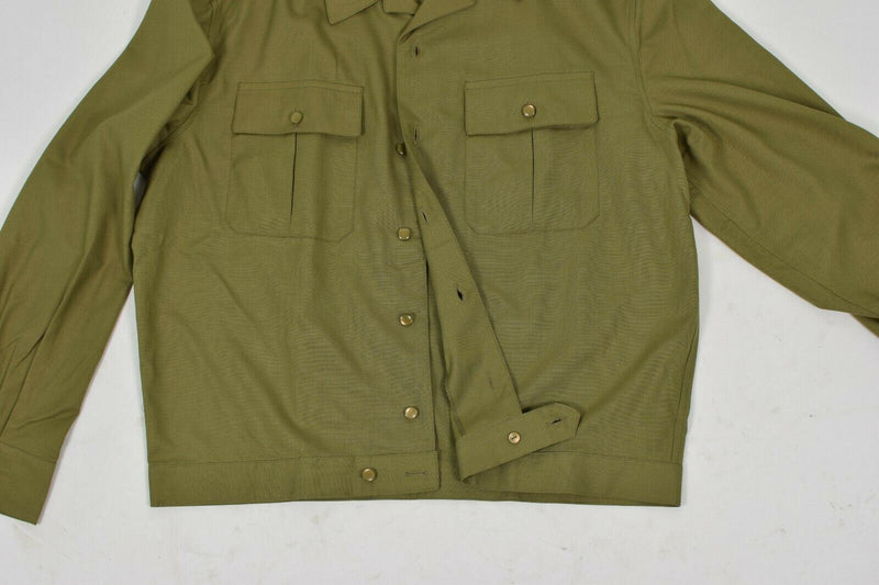 Véritable chemise de l'armée hongroise kaki officier militaire à manches longues NEUF 