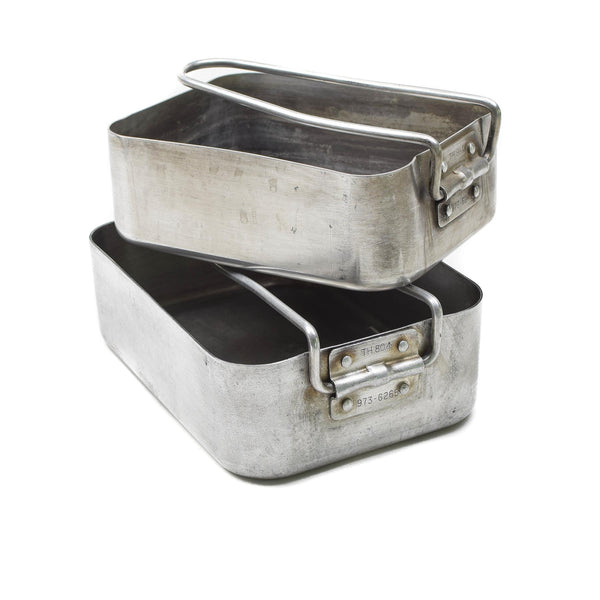 Gamelles militaires britanniques originales en aluminium pour randonnée, camping, extérieur