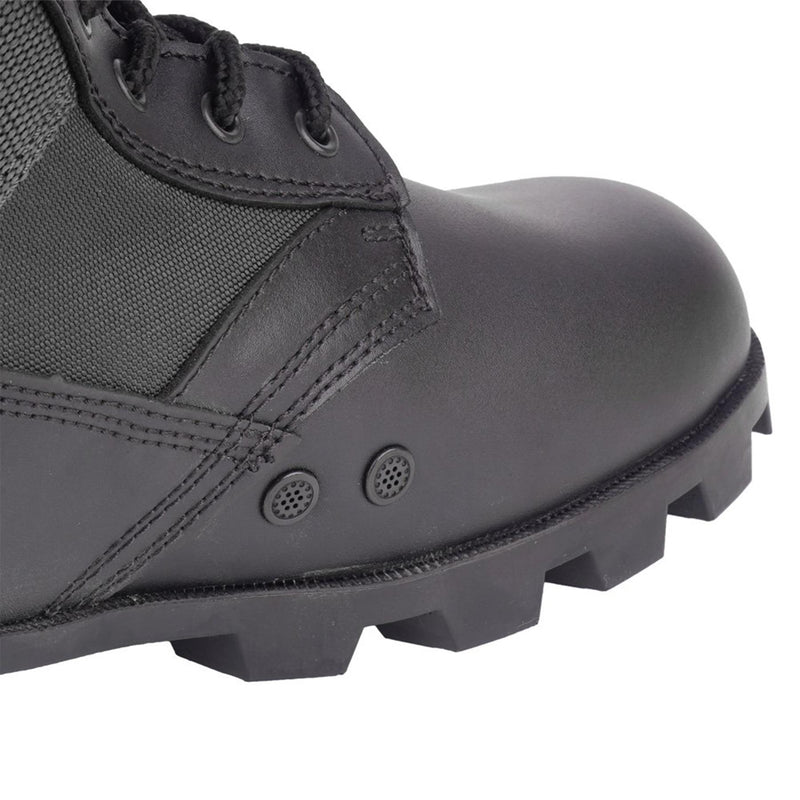 Véritables bottes de combat militaires PANAMA en cuir noir de l'armée américaine Jungle NEUF