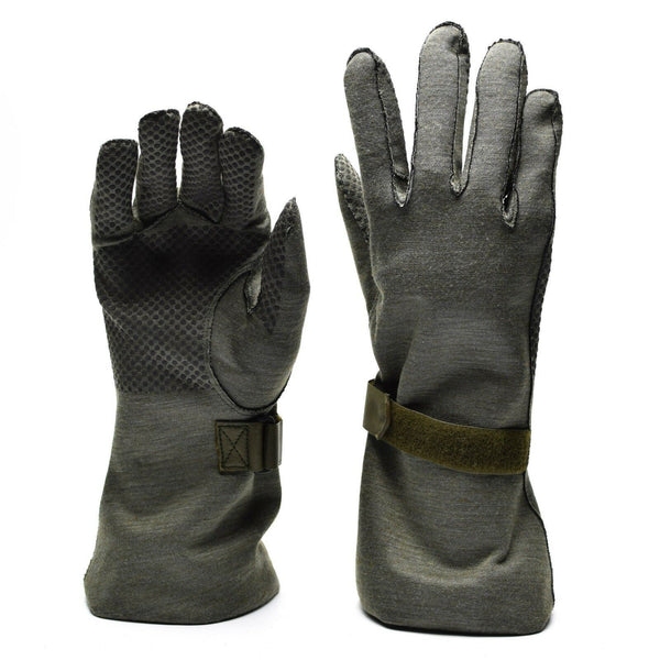 Gants de pilote Nomex d'origine de l'armée allemande avec pince grise, édition militaire, NEUF