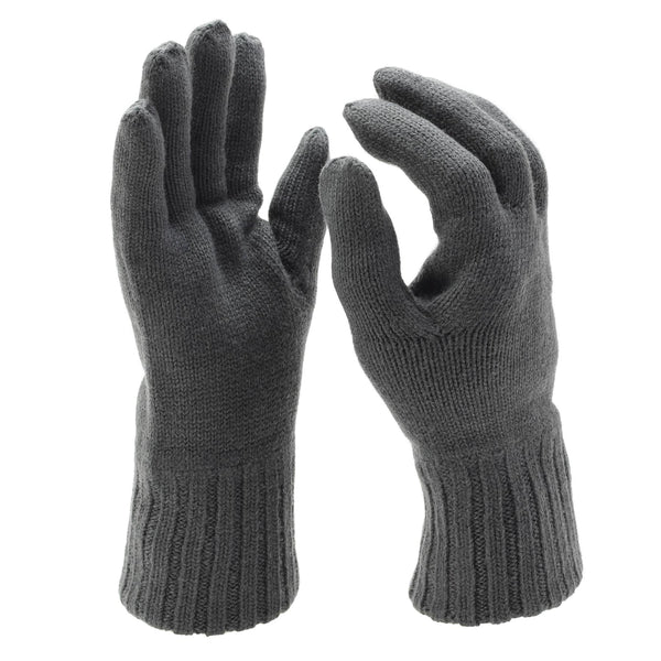 Gants d'hiver en laine tricotés respirants gris militaires autrichiens originaux NEUF