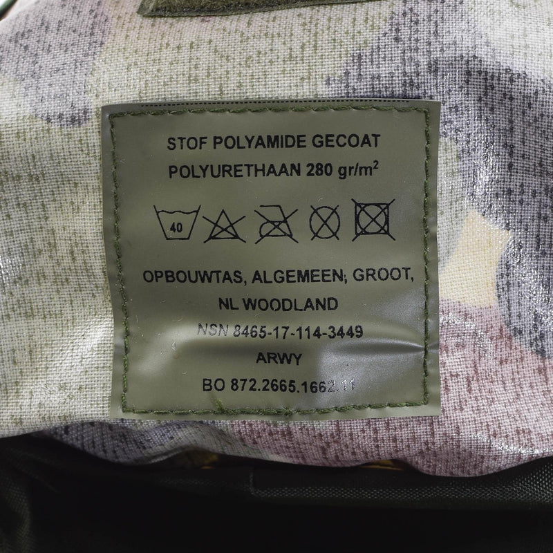 Pochette molle universelle d'origine militaire néerlandaise avec fermeture à boucle camouflage DPM NEUF