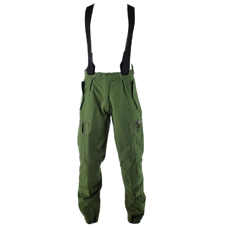 Pantalon de tanker thermique suédois authentique m90 Pantalon BDU olive avec bretelles NEUF