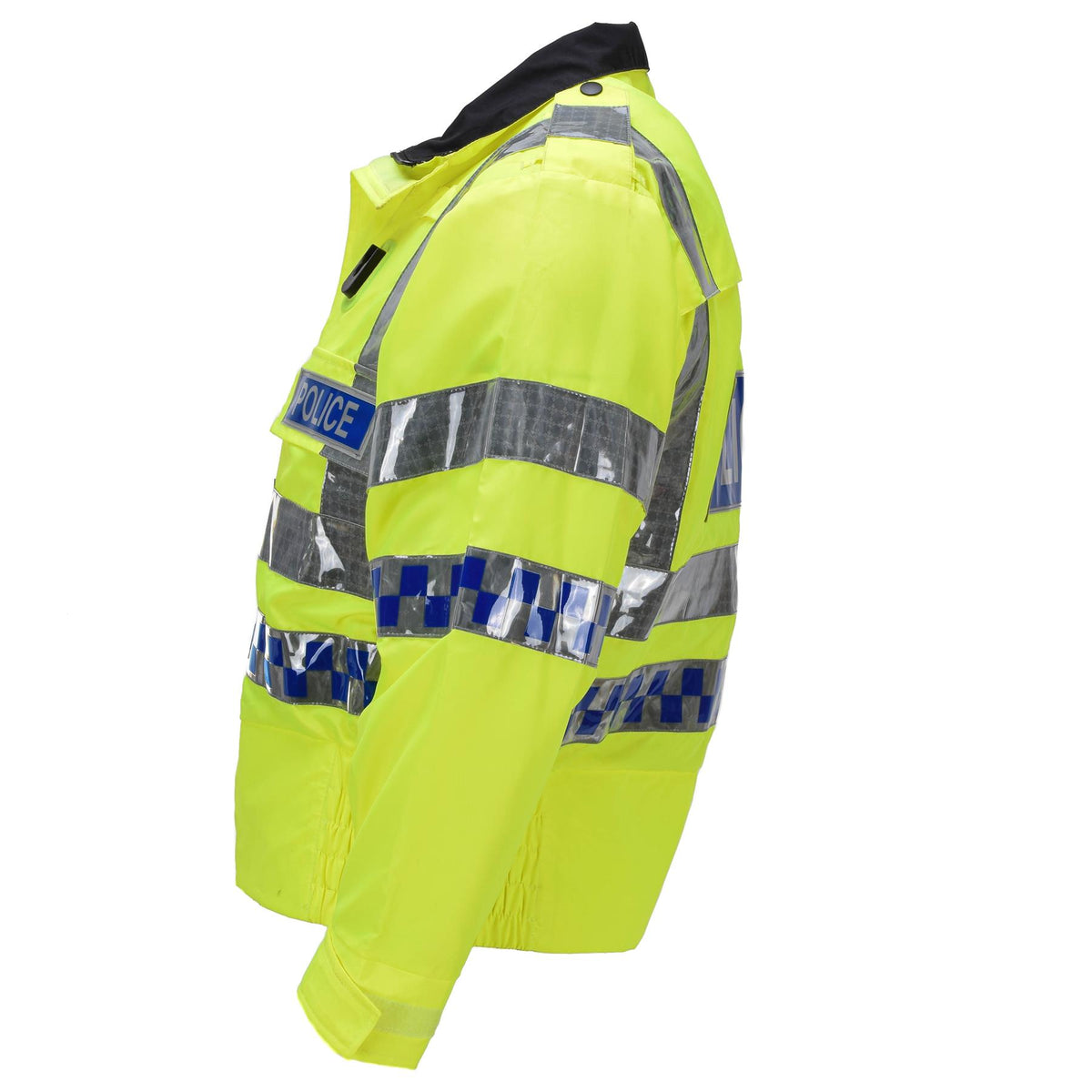 Veste d'uniforme réfléchissante haute visibilité originale de la police écossaise jaune