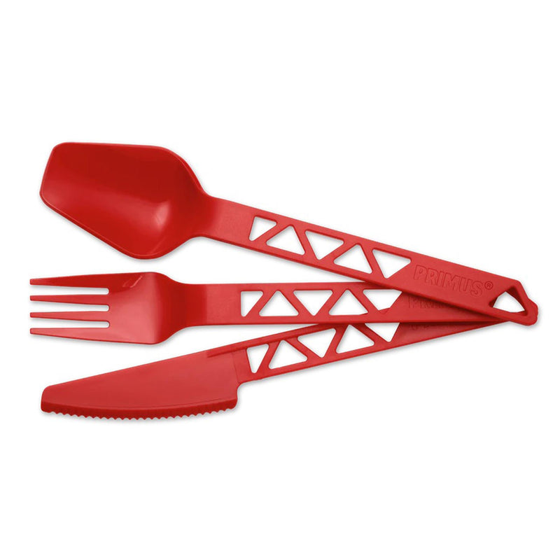 Ensemble de couverts d'extérieur Primus Lightweight Trail pour camping, cuillère, couteau, fourchette en plastique