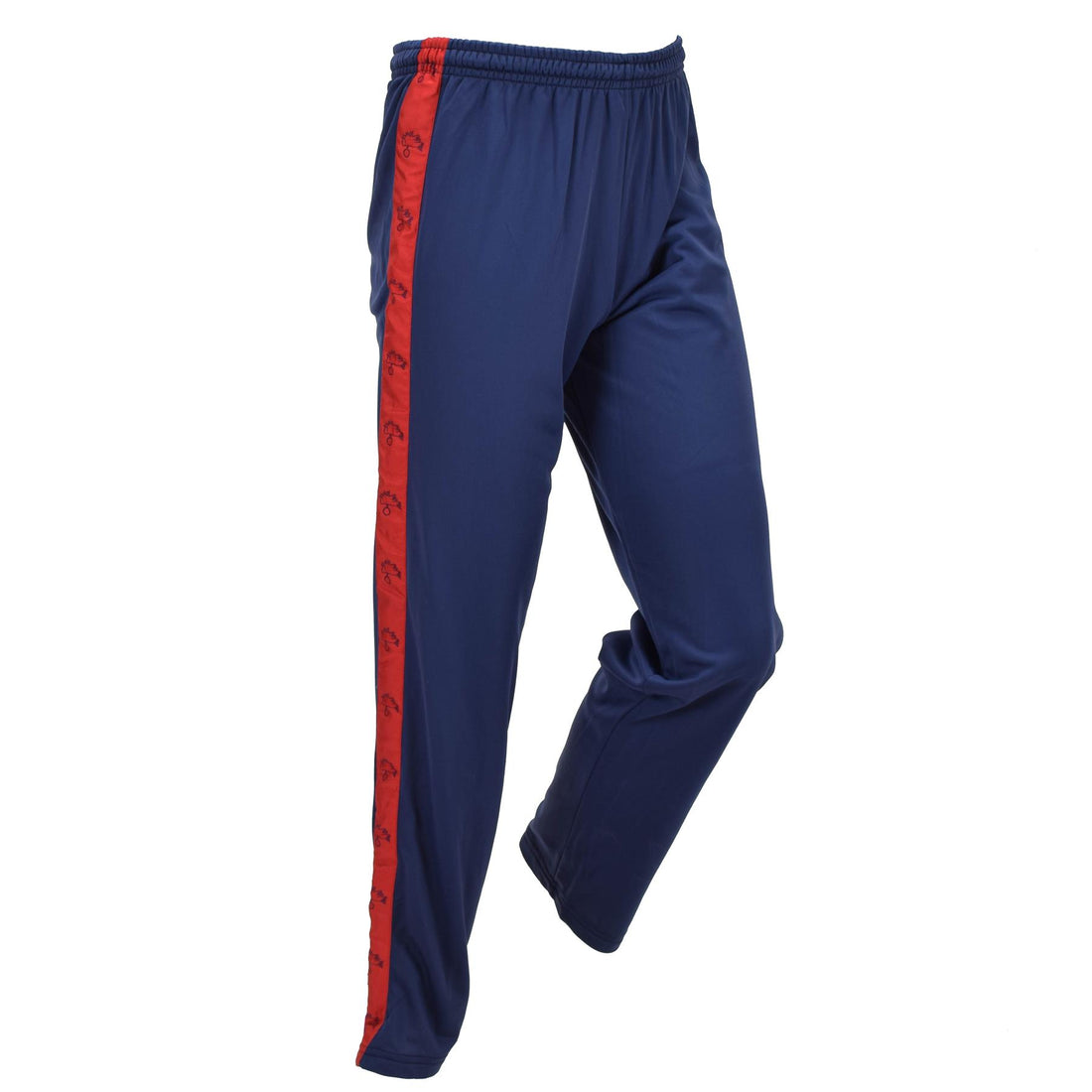 Pantalon de survêtement d'entraînement militaire italien original, athlétique à rayures rouges, bleu marine