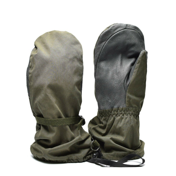 Véritables mitaines de combat militaires imperméables Olive OD GoreTex de l'armée autrichienne