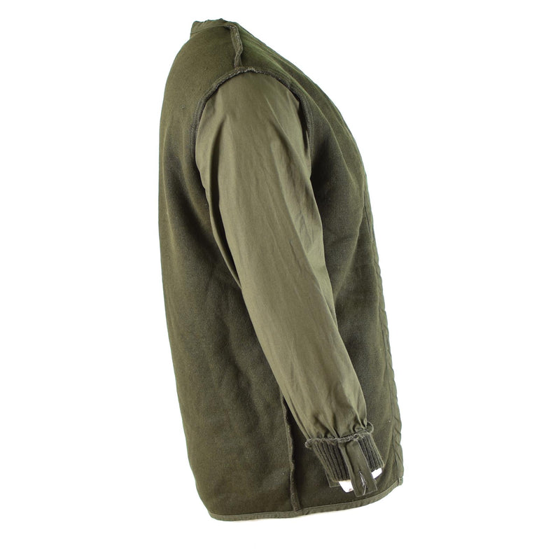 Véritable veste de combat militaire de l'armée néerlandaise Olive OD Parka Liner Modacrylic