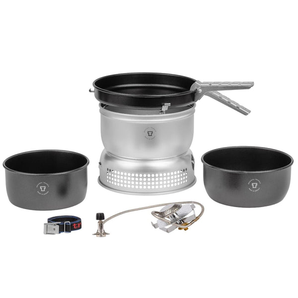 Trangia ensemble de réchaud de camping avec brûleur à gaz en aluminium compact ultraléger pour randonnée