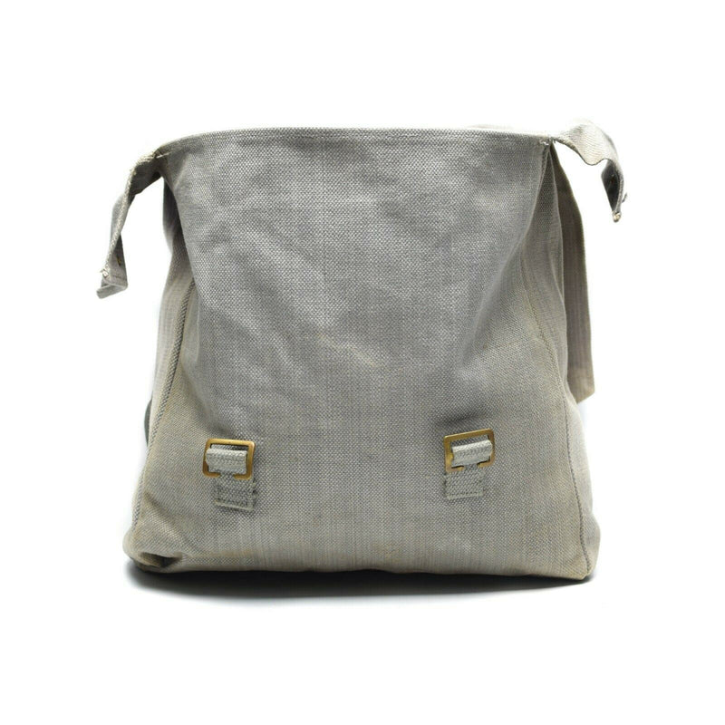 Sac à dos original de l'armée britannique M37 en toile grise, grand sac à dos militaire latéral