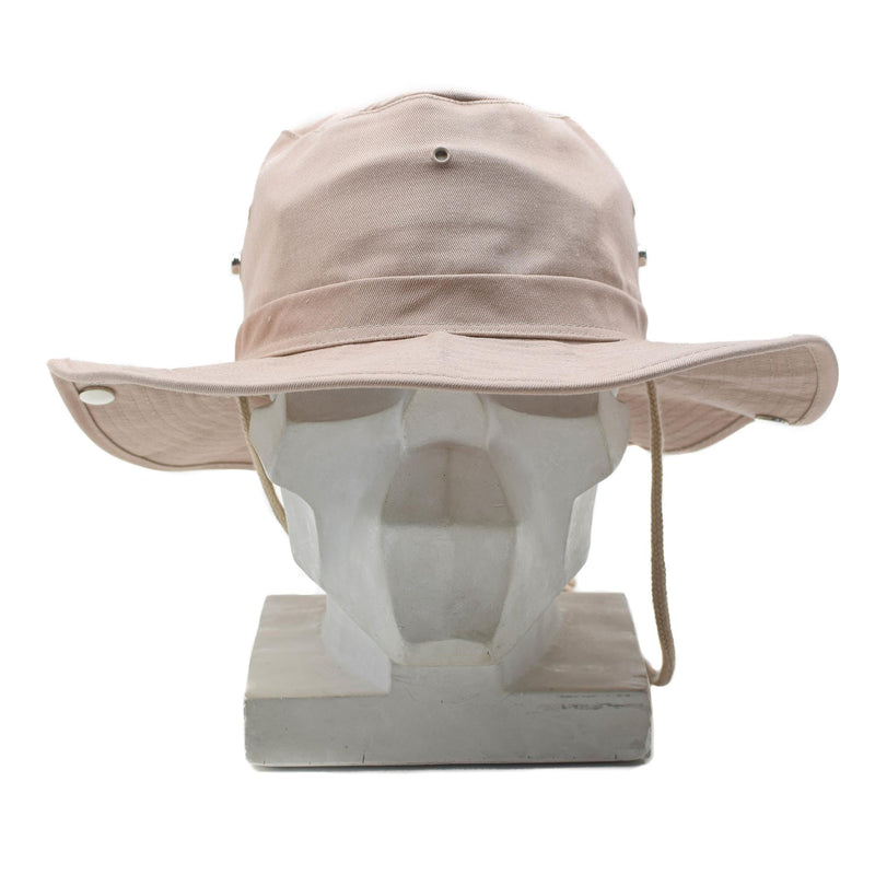 Chapeau de brousse de style militaire de marque MFH, casquette seau de jungle kaki d'été panama NEUF 