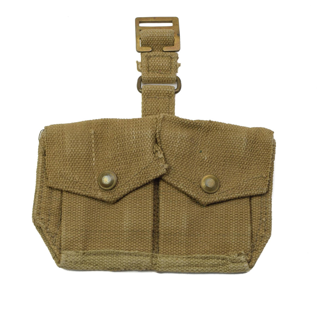 Pochette originale pour cartouches en sangle M37 de l'armée britannique, pochette Double pour magazines, kaki