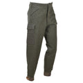 Pantalon de campagne original de l'armée suédoise M39/58 en laine cargo surplus vert olive