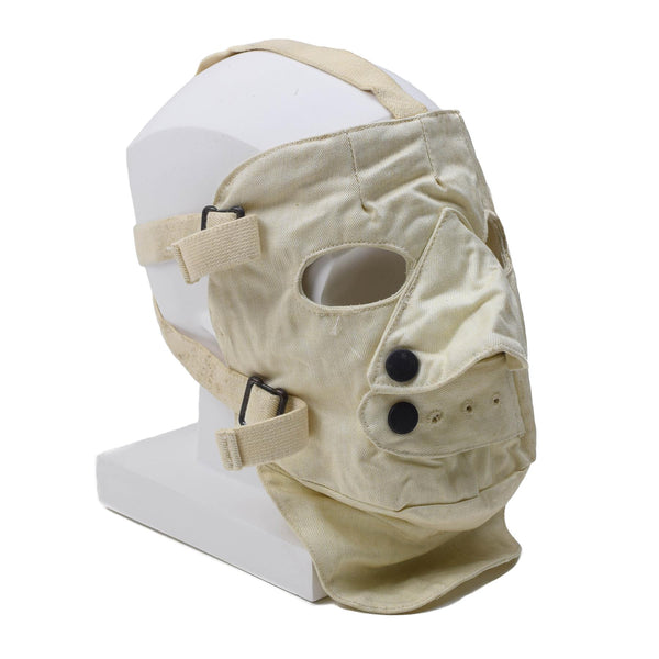 Véritable masque facial effrayant pour temps froid en para-aramide réglable effrayant blanc cosplay