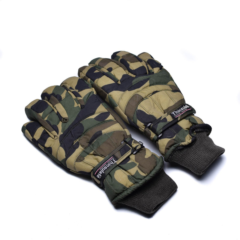 Gants d'hiver Thinsulate de marque Woodland Flecktarn Olive Camouflage