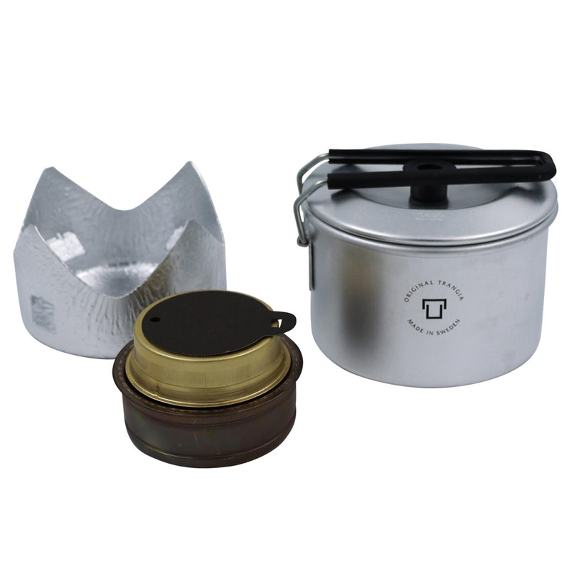 Ensemble de cuisinière Trangia ustensiles de cuisine légers en acier inoxydable compacts randonnée