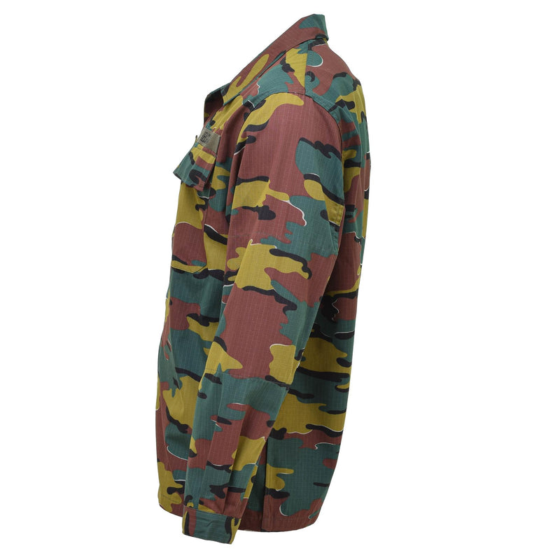 Chemises de combat de campagne originales de l'armée belge Ripstop BDU jigsaw troupes veste NEUF