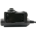 Adaptateur de communication EARMOR M51 PTT Kenwood connecteur radio 2 broches noir