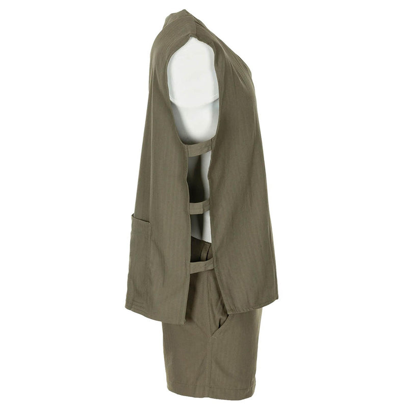 Chemise militaire française originale de jungle sans manches olive tactique légère NEUF