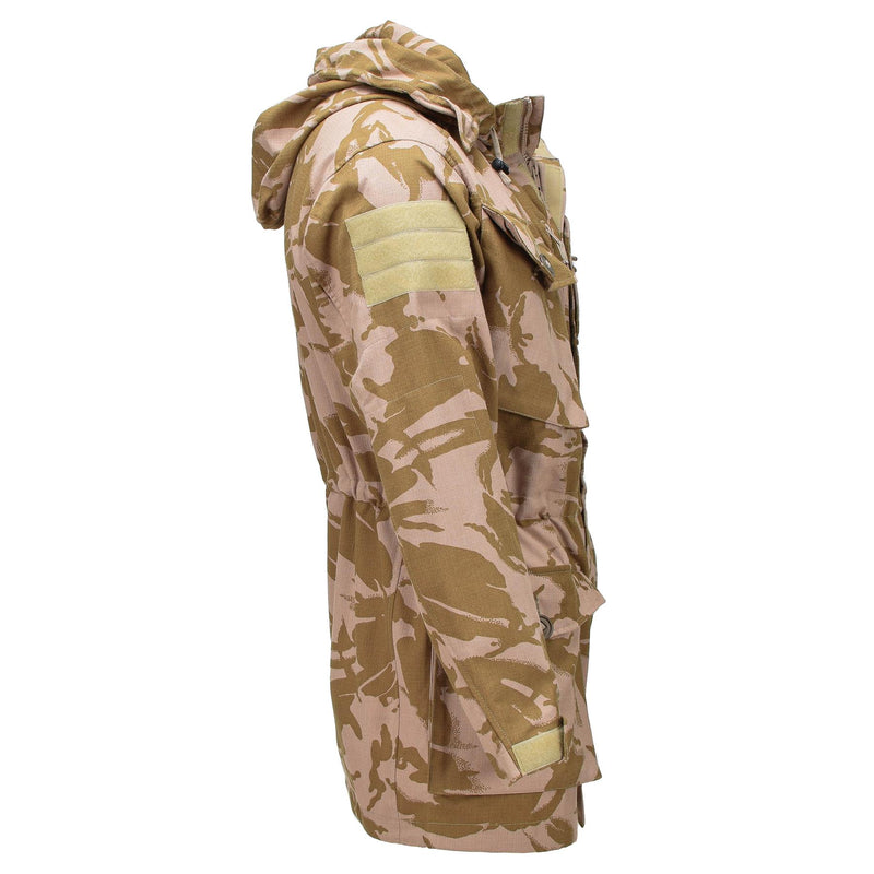 Veste de protection militaire britannique authentique, parka à capuche coupe-vent et résistante aux flammes NEUF